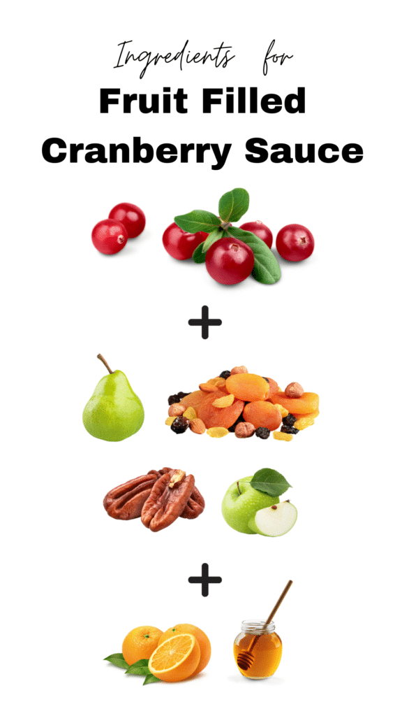 What you need to make a delicious fruit filled cranberry sauce that will wow your tastebuds!