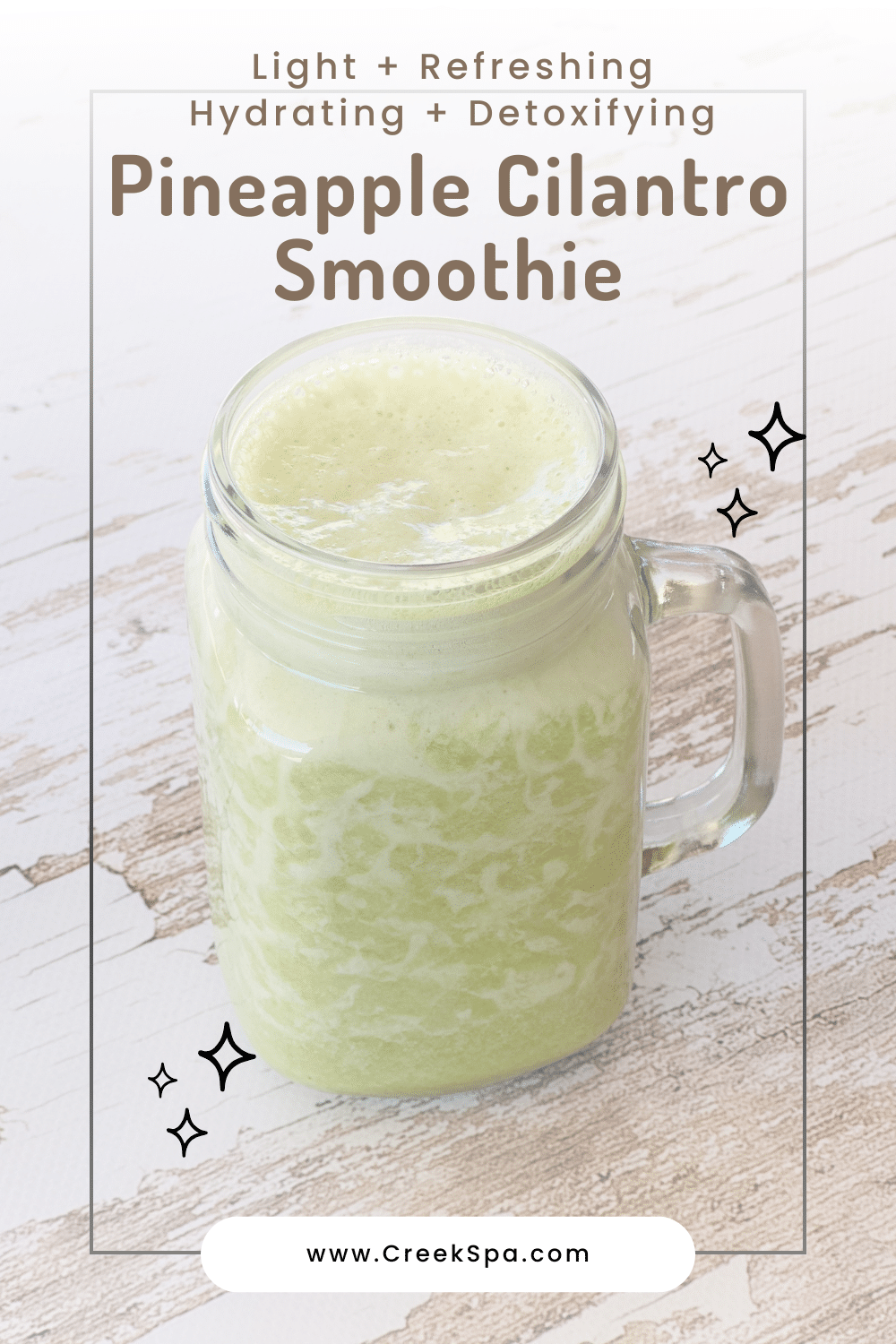 Refreshing Pineapple Cilantro Smoothie